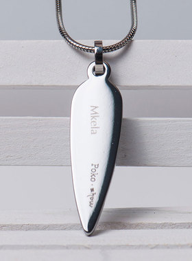 梦克拉钨金吊坠 羽翼 黑色