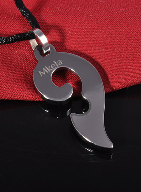 小众设计梦克拉钨金吊坠情侣款