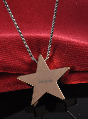 梦克拉钨金项坠男女款星座吊坠