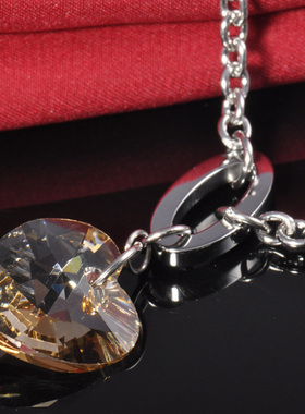 梦克拉钨金手链送女友爱心形手链