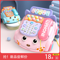 Baby Boy Toy Emulation telephone seat machine Toddler baby music mobile phone Puzzle Early 0 1 year old male girl