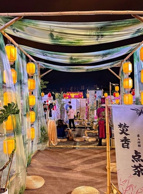 竹子中秋国庆定制模块化竹架