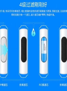 适配沁园净水器滤芯QR-RF-406A/B R5-01F 05B全套PP碳棒ro膜后置