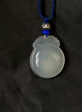 玉髓冰种玛瑙仿古保平安护心镜