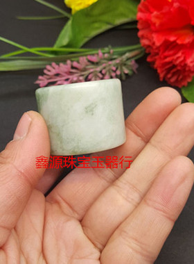 新款包邮天然玉石扳指 贵州翠大拇指 玉环玉戒指 男款霸气