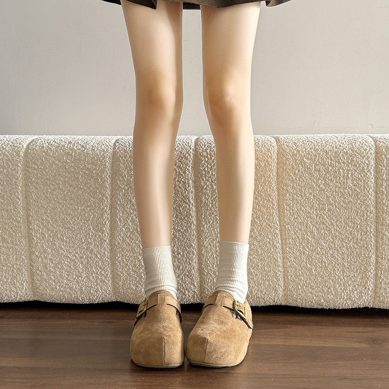 巨好看厚底内增高全包勃肯鞋一脚蹬女鞋2026新款早春博肯豆豆单鞋,淘宝优惠券,粉丝福利购,淘宝优惠卷