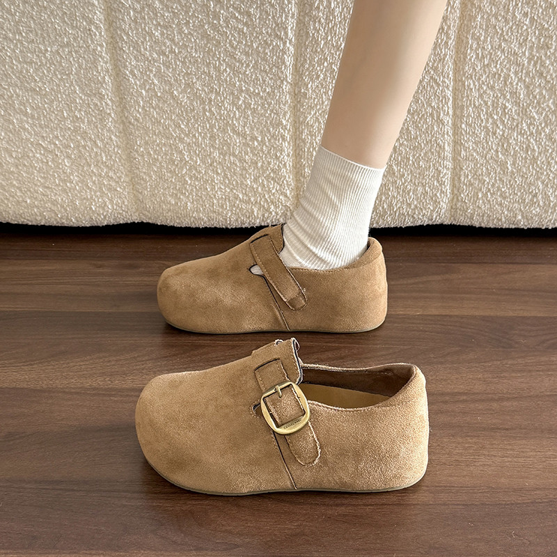 巨好看厚底内增高全包勃肯鞋一脚蹬女鞋2026新款早春博肯豆豆单鞋,淘宝优惠券,粉丝福利购,淘宝优惠卷