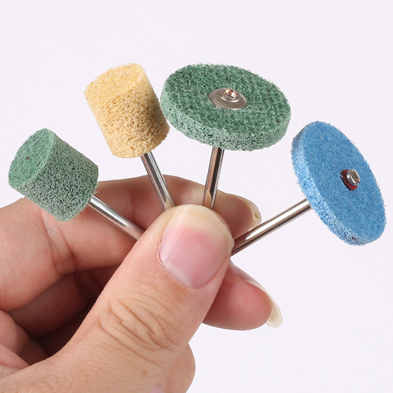 带柄纤维磨头T型不织布尼龙抛光轮磨片金属不锈钢拉丝打磨去毛刺,淘宝优惠券,粉丝福利购,淘宝优惠卷