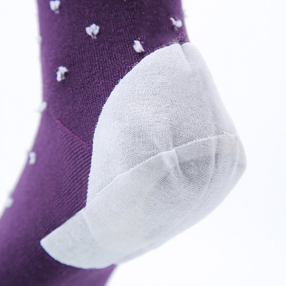 Men's and women's anti-crack socks Junzhu heel