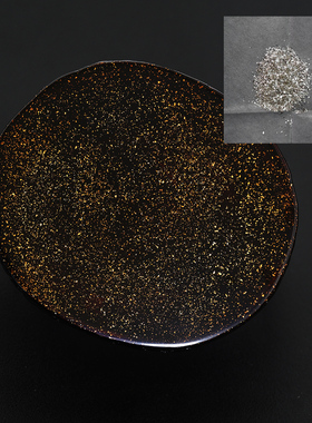 纯银梨子地粉蒔绘用漆艺漆画大漆材料金缮银粉金粉莳绘丸粉平极粉