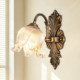 French retro all-copper wall lamp bedroom bedside lamp