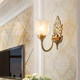 Muting French retro bedroom wall lamp bedside lamp all copper