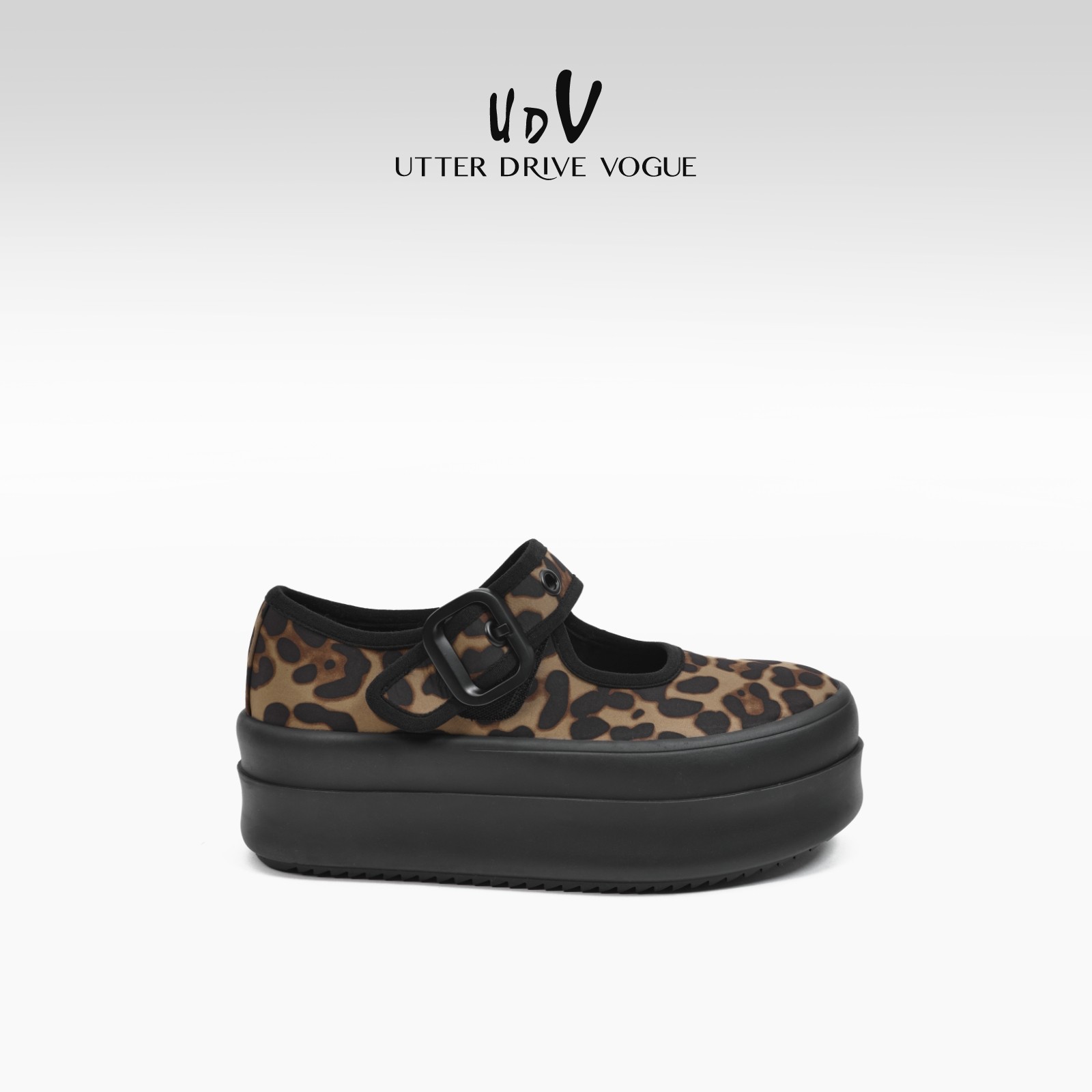 UDV复古豹纹玛丽珍女鞋2025春季爆款乐福鞋厚底厚底单鞋美拉德,淘宝优惠券,粉丝福利购,淘宝优惠卷