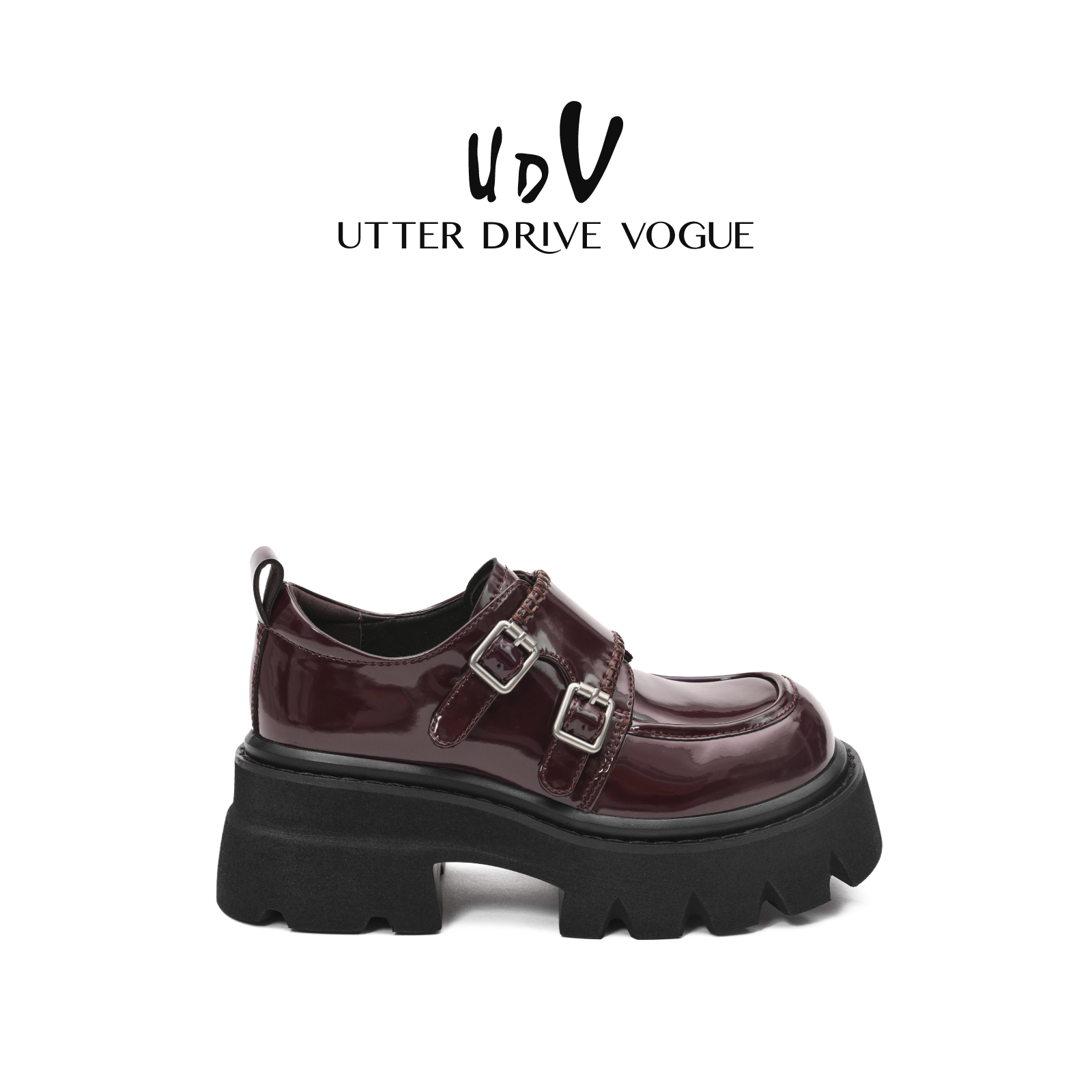 UDV设计师款厚底乐福鞋女2025秋季新款真皮英伦小皮鞋学院风单鞋 - 图0