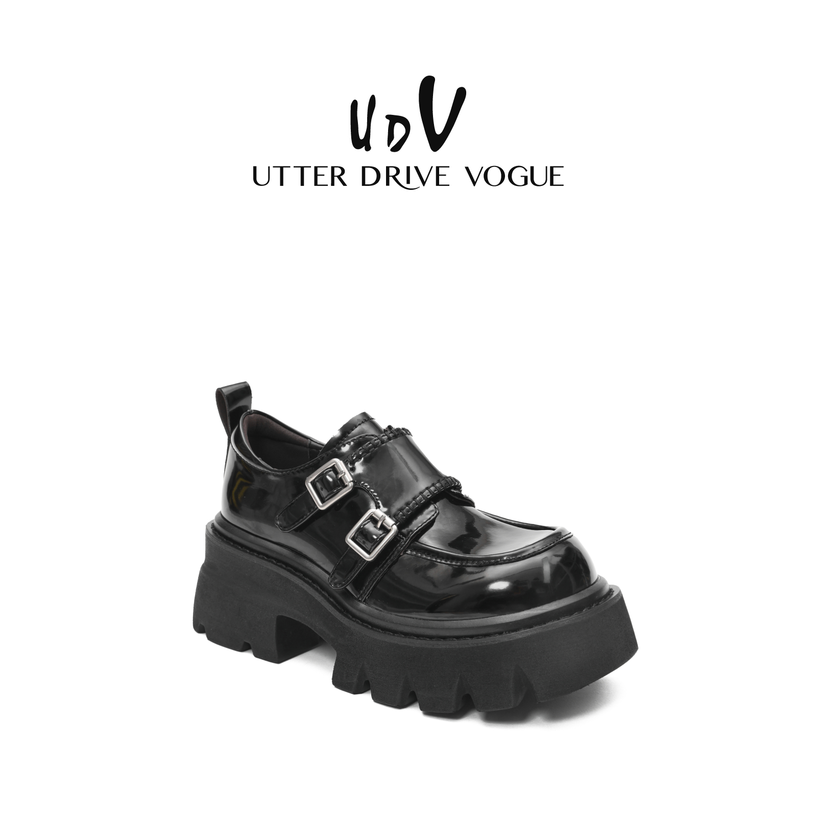 UDV设计师款厚底乐福鞋女2025秋季新款真皮英伦小皮鞋学院风单鞋 - 图2