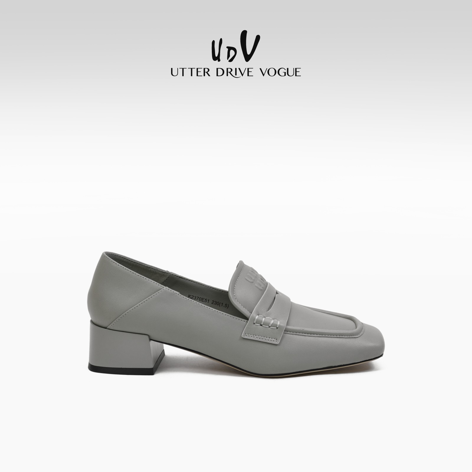 UDV通勤粗跟乐福鞋女2025春季新款羊皮英伦风小皮鞋舒适百搭单鞋,淘宝优惠券,粉丝福利购,淘宝优惠卷