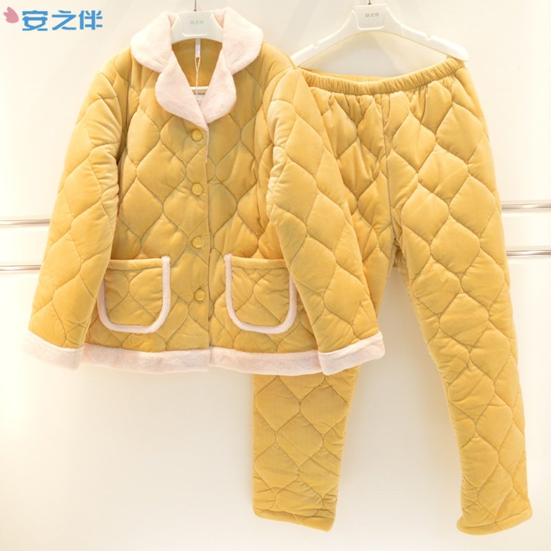 安之伴睡衣新品冬季女士珊瑚绒三层加厚夹棉清爽韩版保暖日系套装,淘宝优惠券,粉丝福利购,淘宝优惠卷