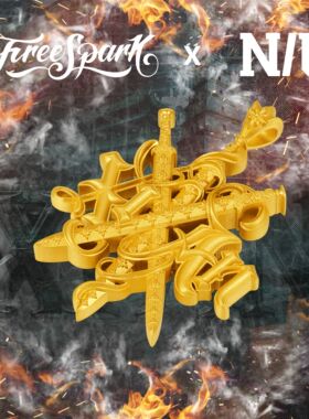 FreeSpark联名NOUS厂牌西安限定秦剑项链