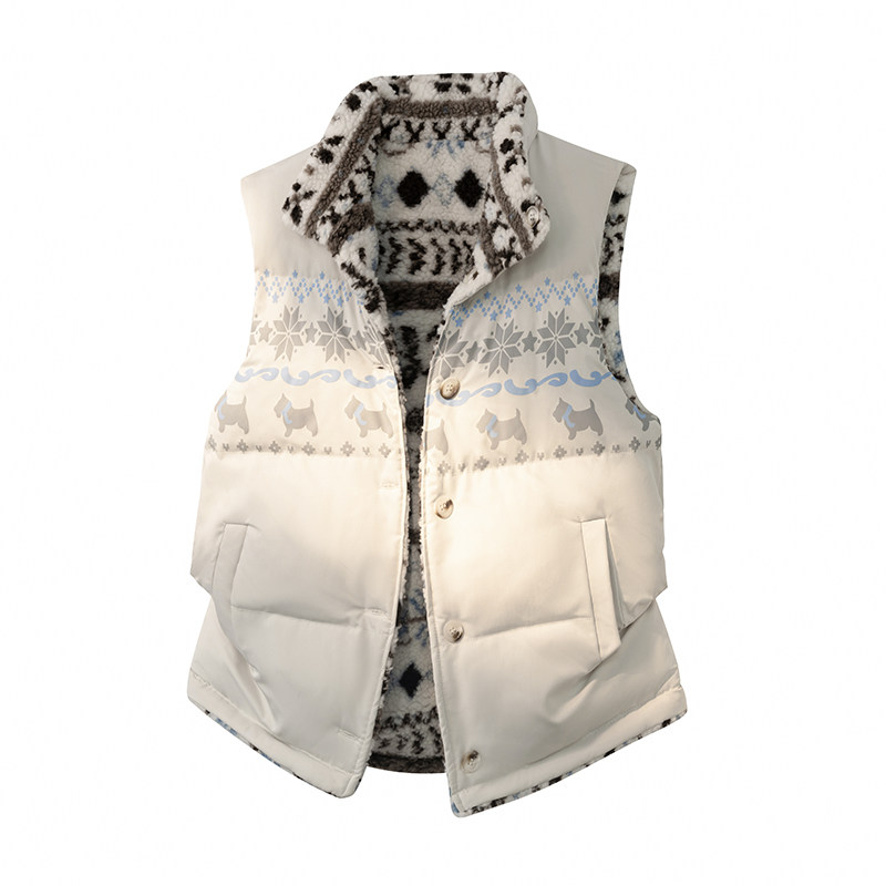 BOYUE帛跃费尔岛双面穿立领摇粒绒棉马甲时尚男痞帅叠穿背心外套,淘宝优惠券,粉丝福利购,淘宝优惠卷