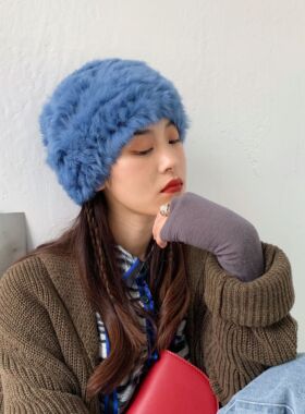 姚叔叔定制色抬头可见编织真兔毛