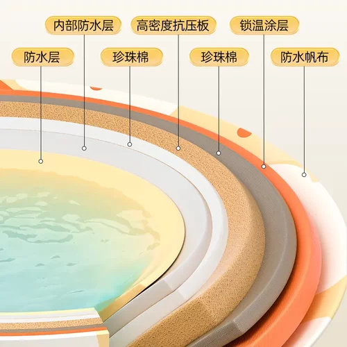 泡澡桶折叠大人家用洗澡桶儿童成人全身沐浴游泳泡浴浴缸浴盆浴桶 - 图0
