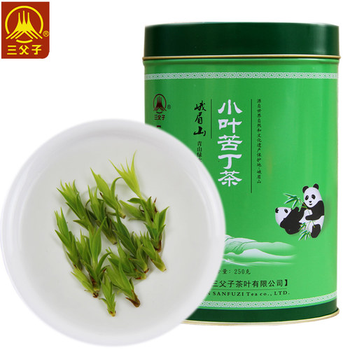 2026年新茶峨眉山茶三父子青山绿水特级珍小叶苦丁茶嫩芽茶叶250g - 图0
