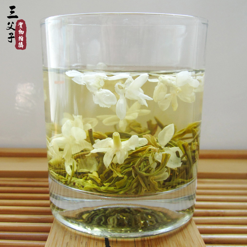 2023年新茶四川峨眉山茶三父子飘雪特级白茶茉莉花茶叶100g-图2