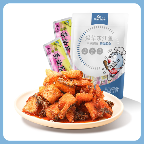 【舜华东江鱼】牌香烤鱼湖南特产小鱼干香辣解馋休闲零食小吃 - 图2