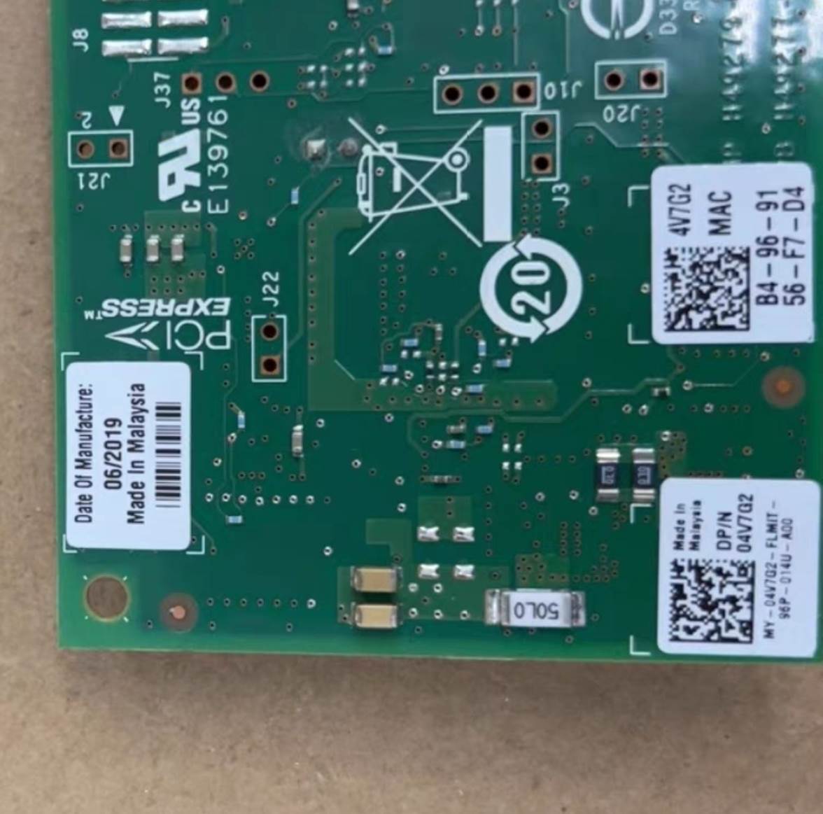 DELL INTEL X550-T2双口万兆电口网卡FKHKC HWWN0 4V7G2 10GB非实 - 图0