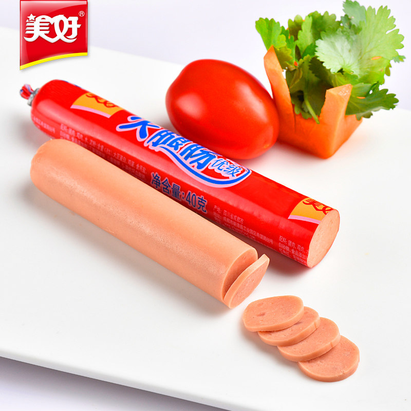 美好优级提供整箱批发方便火腿肠 美好食品包装即食肠类