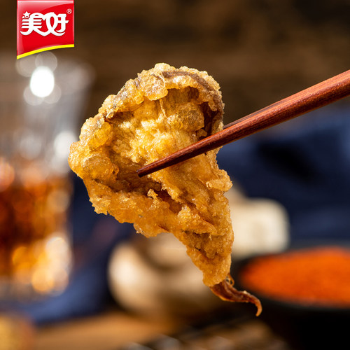 美好酥炸平菇1000g油炸平菇农家休闲小吃加热即食火锅食材私房菜 - 图2