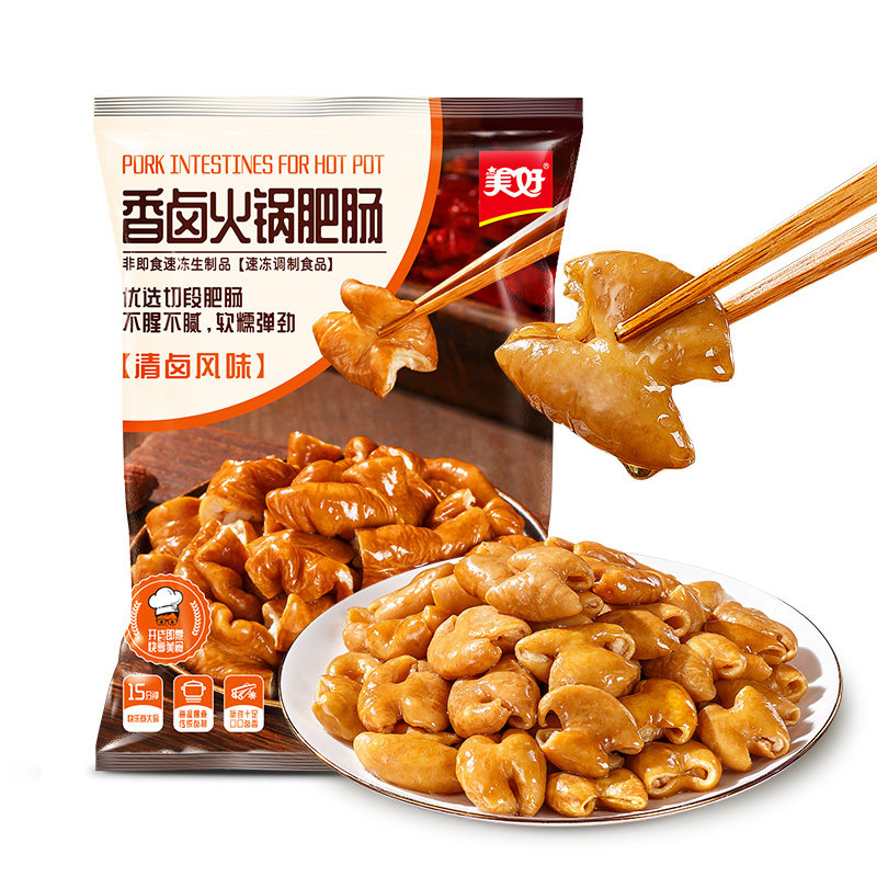 美好香卤火锅肥肠180g*5袋清卤风味卤猪大肠,淘宝优惠券,粉丝福利购,淘宝优惠卷