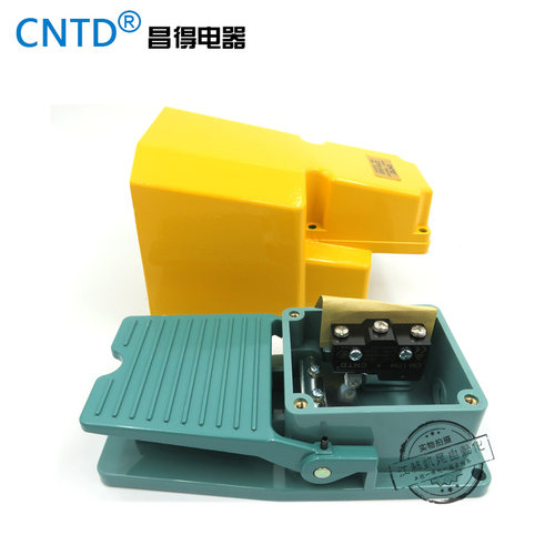 昌得带盖板脚踏开关脚踩式CFS-502铝壳自复位一开一闭15A TFS-502 - 图2