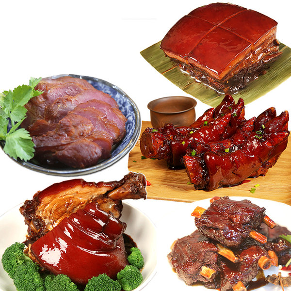 礼盒套餐周庄特产万三蹄大礼包猪肘子猪蹄东坡肉扣肉酱排骨卤牛肉 牌子网