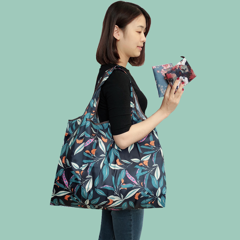 大号超市环保袋大容量女购物袋便携折叠手提买菜包防水兜子收纳包 - 图0