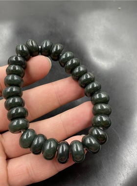 青玉平安扣算盘珠手链