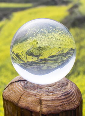 水晶球玻璃风水摆件招财镇宅客厅