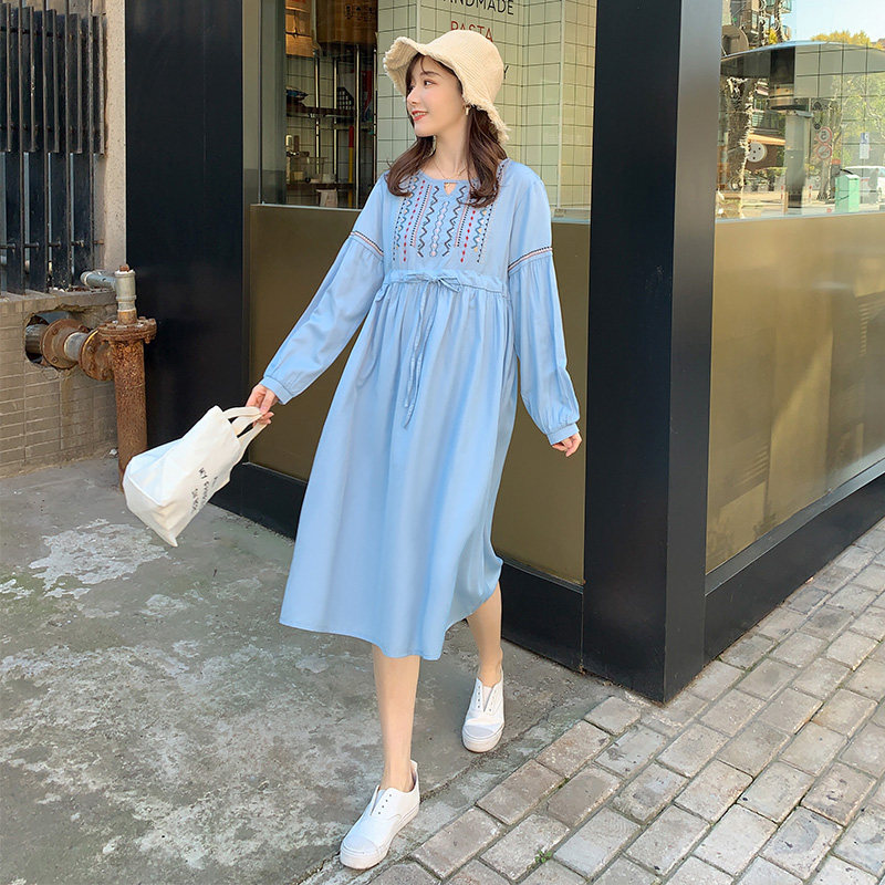 孕妇秋季可调节孕妇装2020连衣裙 资兰连衣裙