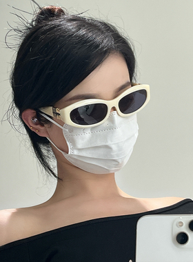 新款复古欧美椭圆眼镜女时尚高级感轻奢发箍墨镜防紫外线太阳眼镜
