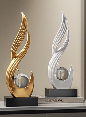 风生水起摆件客厅轻奢高档酒柜装饰品玄关电视柜办公室艺术高级感