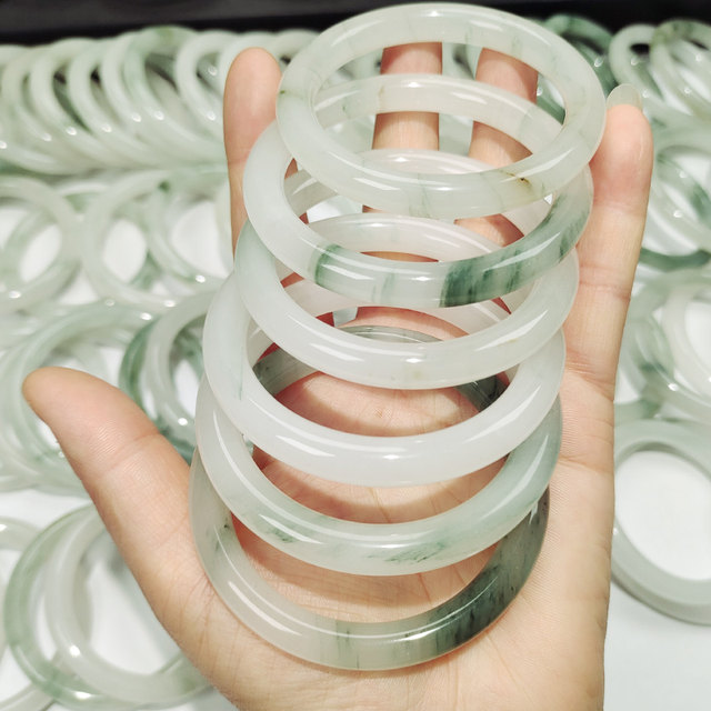 Multiple colors available Natural Tianshan Jadeite Slightly Flawed Clearance