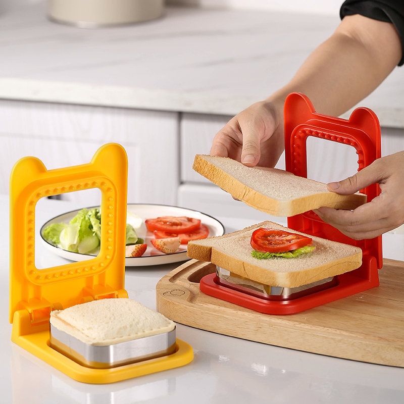 不锈钢三明治制作器封口模具包边方形夹心模具面包切割器三明治模 - 图0