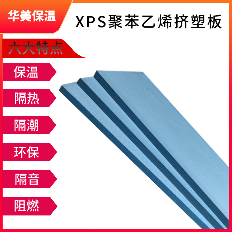 环保XPS聚苯乙烯挤塑板2345cm屋顶隔热材料室内外墙保温板地暖板 - 图0