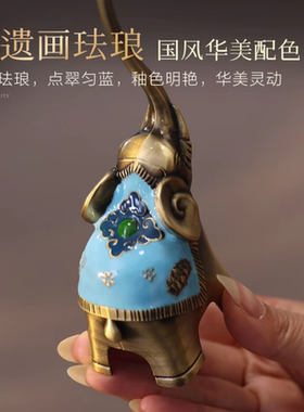 中式吉象茶桌摆件创意香炉