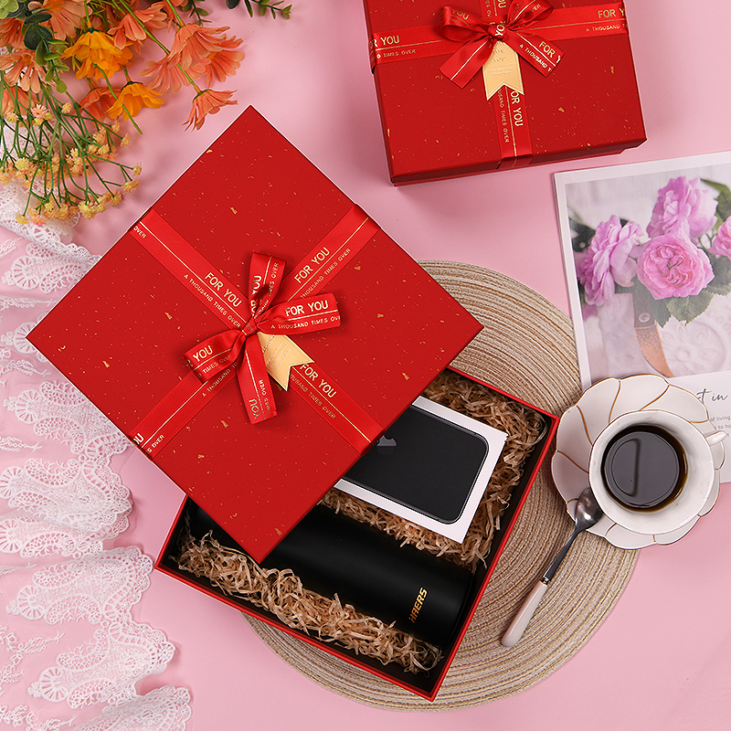红色礼盒包装盒伴手礼盒空盒结婚礼品盒子礼物盒成人礼高级感定制