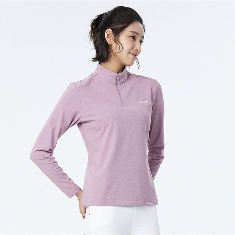 SCALER思凯乐户外25春秋男女长袖T恤运动透气休闲立领套头打底衫,淘宝优惠券,粉丝福利购,淘宝优惠卷