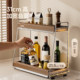 Kitchen double layer storage rack