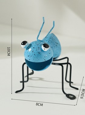 铁艺田园风蚂蚁模型壁饰摆件