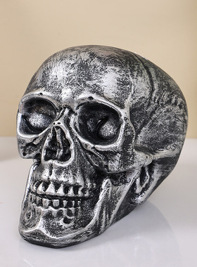 万圣节骷髅头存钱罐小摆件