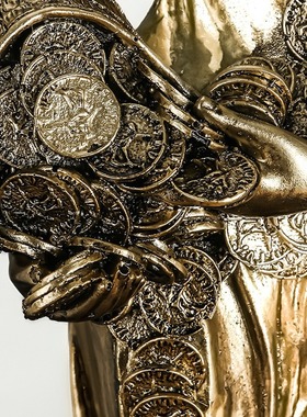 希腊财富女神装饰塑像模型摆件